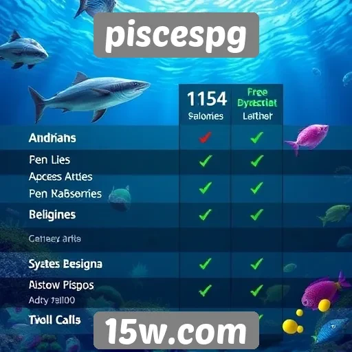 Comparação entre jogos populares no Piscespg